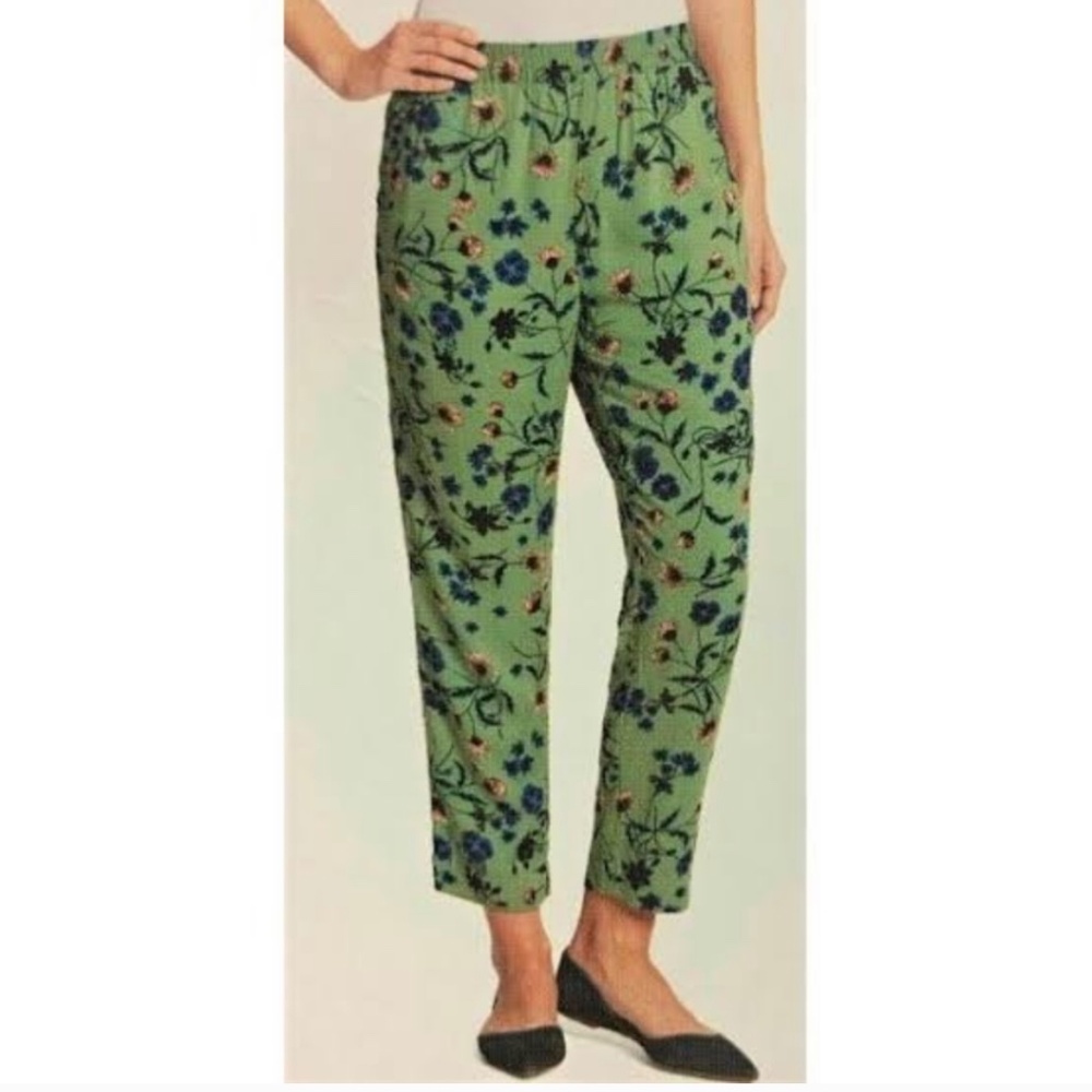 Jessica Simpson Cadie Green Floral Pants - Picture 2 of 9